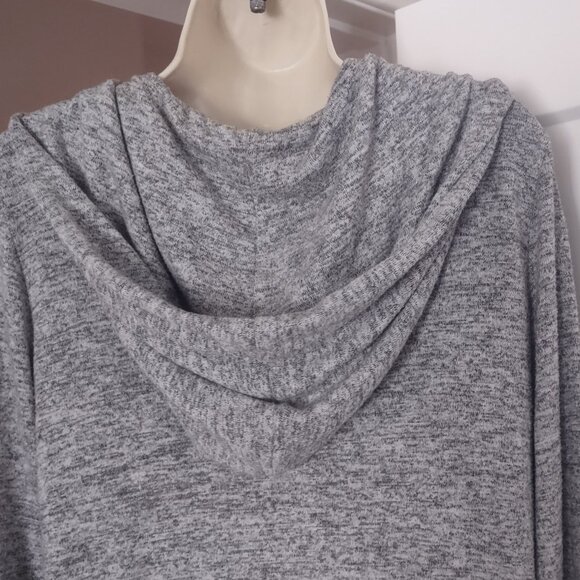 Free Loader Heather Gray Long Sleeve Full Zip Hoodie Sweatshirt - MEDIUM - Picture 6 of 8